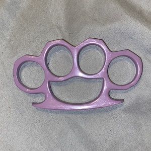 Purple steel knuckles
